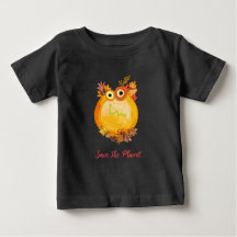 Sparen de Baby T-shirt van de planeet