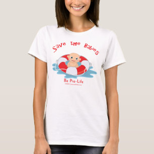 Sparen de baby's Pro-Life Saver T-shirt