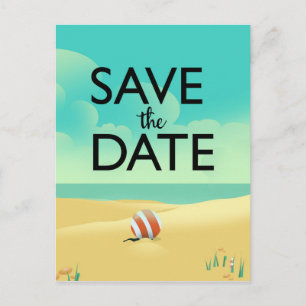 Sparen de Beach van de Datum Briefkaart