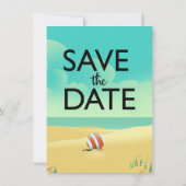 Sparen de  Beach van de Datum Kaart (Achterkant)
