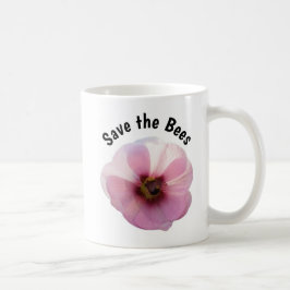 Sparen de Bees Pink Hollyhock Mok
