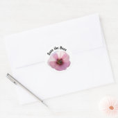 Sparen de Bees Pink Hollyhock Sticker (Envelop)