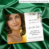 Sparen de begroting van de datumverjaardag eucalyp flyer