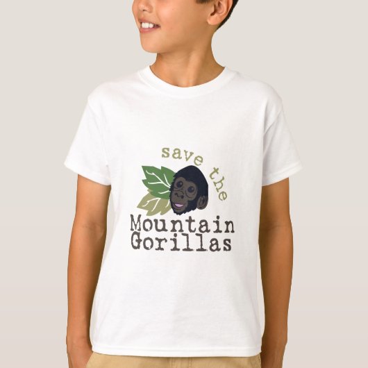Sparen de bergen Gorillas T-shirt (Voorkant)