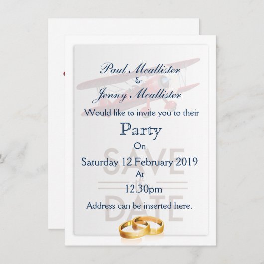 Sparen de  bi-vliegtuig van de Datum Kaart (Voorkant / Achterkant)