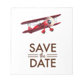 Sparen de  bi-vliegtuig van de Datum Notitieblok (Voorkant)