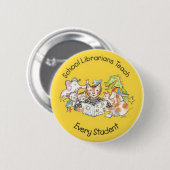 Sparen de Bibliotheken van de School van Californi Ronde Button 5,7 Cm (Voorkant /achterkant)