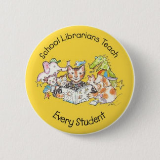 Sparen de Bibliotheken van de School van Californi Ronde Button 5,7 Cm