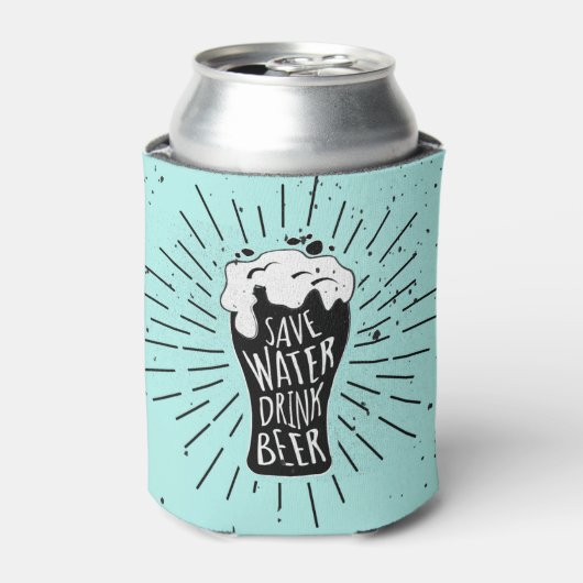 Sparen de Bier van de Drink van het Water Blikjeskoeler (Blikje Voorkant)