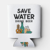 Sparen de Bier van de Drink van het Water Blikjeskoeler (Achterkant)