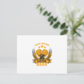 Sparen de Bier van de Drink van het Water Briefkaart (Staand voorkant)