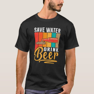 Sparen de Bier van de Drink van het Water Drink 2 T-shirt
