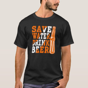 Sparen de Bier van de Drink van het Water Drink 3 T-shirt