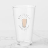 Sparen de Bier van de Drink van het Water Glas (Achterkant)