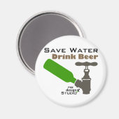 Sparen de Bier van de Drink van het Water Magneet (Voorkant / Achterkant)