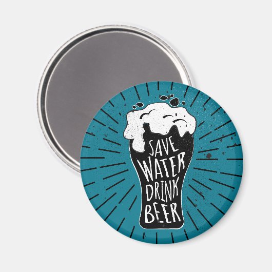 Sparen de Bier van de Drink van het Water Magneet (Voorkant / Achterkant)