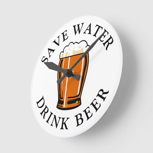 Sparen de Bier van de Drink van het Water Ronde Klok (Hoek)