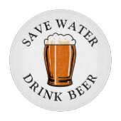 Sparen de Bier van de Drink van het Water Snijplank (Voorkant)