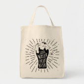 Sparen de Bier van de Drink van het Water Tote Bag (Voorkant)