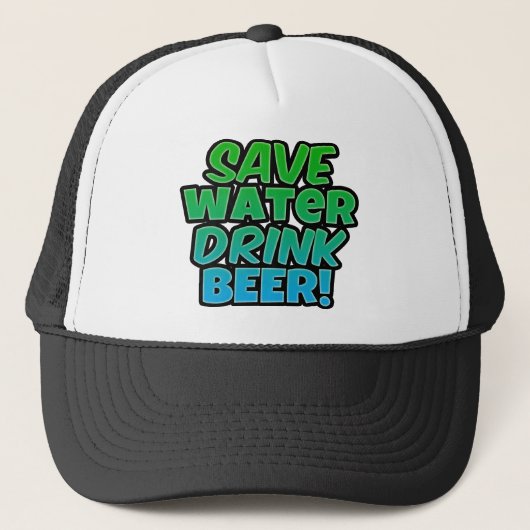 Sparen de Bier van de Drink van het Water Trucker Pet (Voorkant)