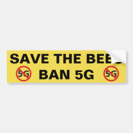Sparen de bijen, Ban 5G bumpersticker