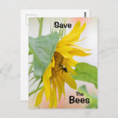 Sparen de bijen briefkaart (Voorkant / Achterkant)