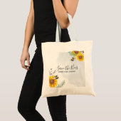Sparen de bijen - Citaten, Slogans Gezegden Zonneb Tote Bag (Voorkant (product))