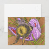 Sparen de bijen, de zoete Bumble van de lente Briefkaart (Voorkant / Achterkant)