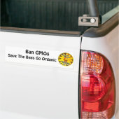 Sparen de bijen gaan biologisch bumpersticker (Op Truck)