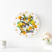 Sparen de bijen, Honeycomb en Gele Bloemen Grote Klok (Huis)