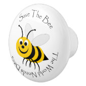 Sparen de bijen keramische knop (Rechts)