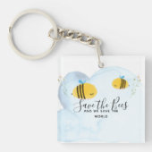 Sparen de bijen Persoonlijke Citaten Gezegden Slog Sleutelhanger (voorkant)