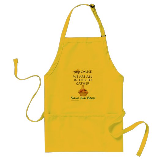 Sparen de bijen samen Apron Standaard Schort (Voorkant)