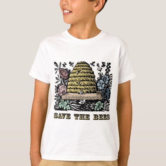 Sparen de bijen t-shirt (Voorkant)