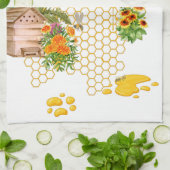 Sparen de bijen theedoek (Gevouwen)