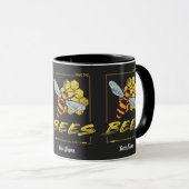 Sparen de bijen voor de bijenteelt en de apotheker mok (Voorkant rechts)