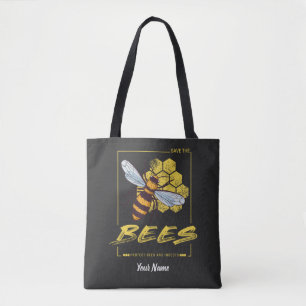 Sparen de bijen voor de bijenteelt en de apotheker tote bag