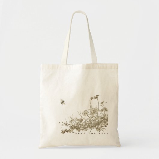 Sparen de Bijen Wilde Canvas tas (Voorkant)