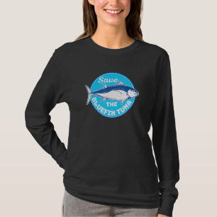 Sparen de blauwvintonijn bedreigde diersoort diep  t-shirt