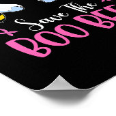 Sparen de Boe-bijen-borstkankerhalloween Poster (Hoek)