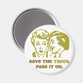 Sparen de Bomen Magneet (Voorkant / Achterkant)