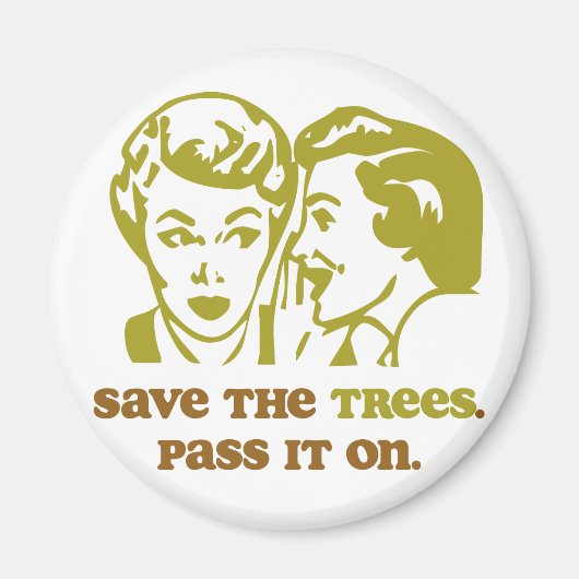 Sparen de Bomen Magneet (Voorkant)