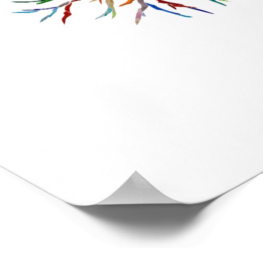 Sparen de Bomen Modern Poster (Hoek)