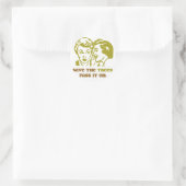 Sparen de Bomen Ronde Sticker (Tas)