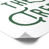 Sparen de Bomen Rustic Typografie Poster (Hoek)