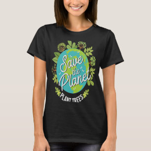 Sparen de Bomen van het Plant van de Planet T-shirt