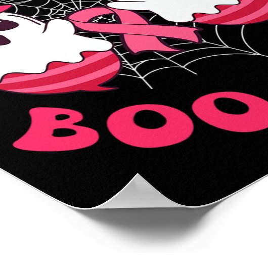 Sparen de Boo bijen Funny Halloween Breast Cancer  Poster (Hoek)
