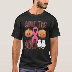 Sparen de Boo bijen Halloween Funny Breast Cancer T-shirt