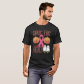Sparen de Boo bijen Halloween Funny Breast Cancer T-shirt (Voorkant volledig)