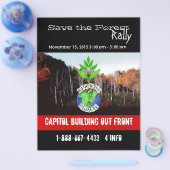 Sparen de bosbrochure flyer (Enkel)